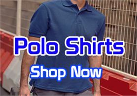 Branded polo shirts complete with your logo.