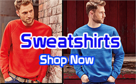 Sweatshirts available to be branded with your logo.