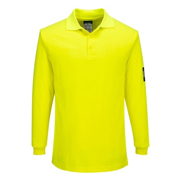 Modaflame Knit FR Long Sleeve Polo Shirt