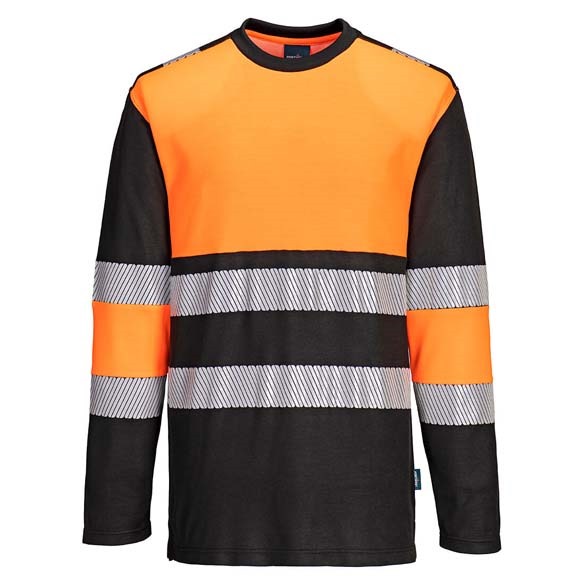 PW3 Hi-Vis Cotton Comfort Class 1 T-Shirt L/S