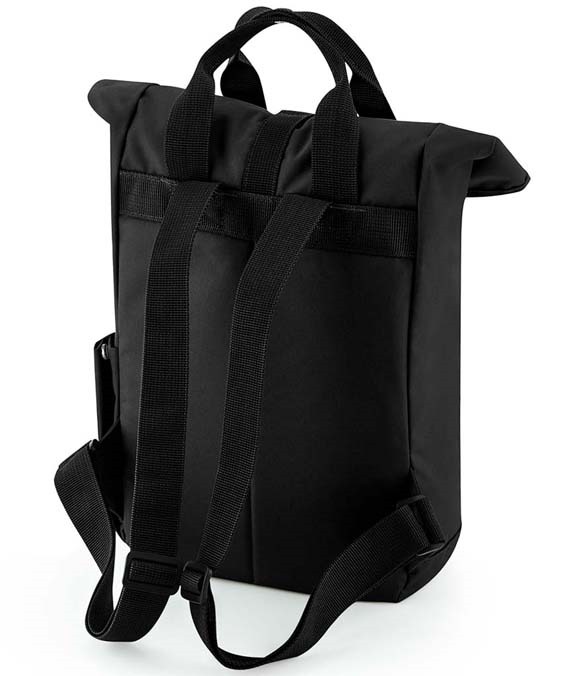 BagBase Recycled Mini Twin Handle Roll-Top Backpack