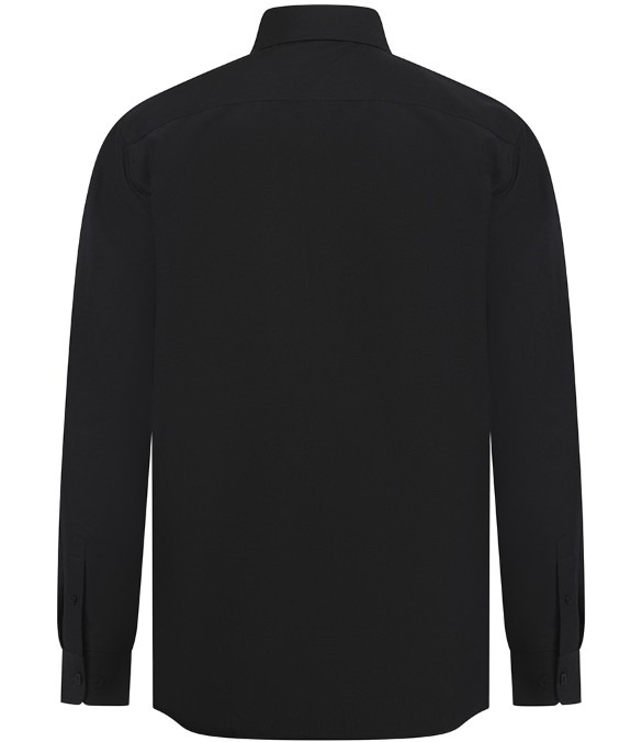 Henbury Long Sleeved Cotton Feel Coolplus? Shirt