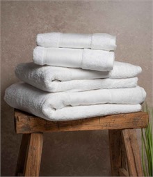 Towel City Organic Printable Border Guest Towel