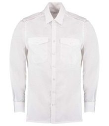 Kustom Kit Long Sleeve Tailored Pilot Shirt