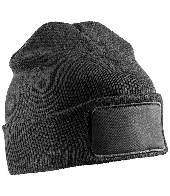 Result Genuine Recycled Double Knit Printers Beanie