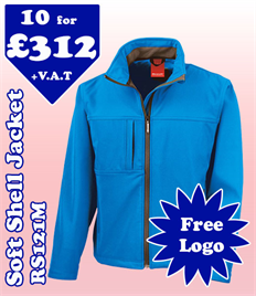 10 - RS121M Soft Shell S-4XL with YOUR LOGO £312