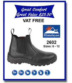 2602 - Safety Pull On Dealer Boot with Steel Toe Cap and Midsole