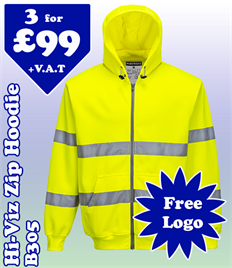 3- B305 Hi-Viz Hoodie @ £99 S-3XL